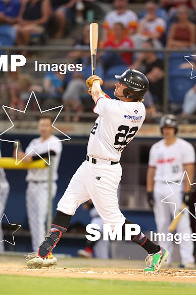 Josh Reddick of the Perth Heat Action from the ABL Semi Finals 2023. Played between the Perth Heat and Adelaide Giants at Empire Ballpark, Perth Photo Credit Must read - James Worsfold, SMP Images / ABL Media