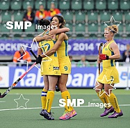 2014 World Cup Field Hockey Womens Belgium v Australia Jun 5th