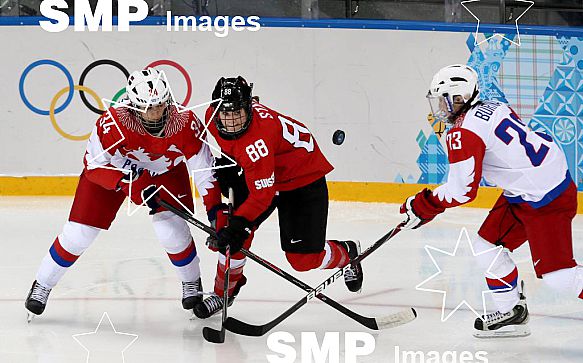 2014 Sochi Winter Olympic Womens Ice Hockey Russia v Switzerland Feb 15th