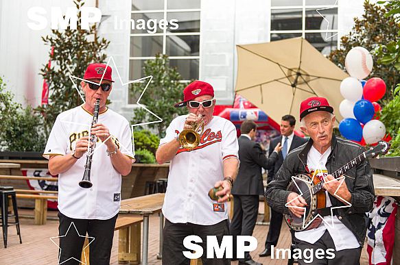 Major League Baseball Opening Week Watch Party, Rocks Brewing Company, Sydney, 9 April 2015. (Andy Cheung/SMP Images 2015)