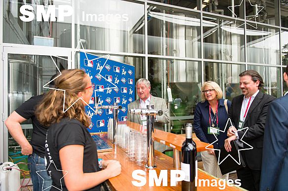 Major League Baseball Opening Week Watch Party, Rocks Brewing Company, Sydney, 9 April 2015. (Andy Cheung/SMP Images 2015)