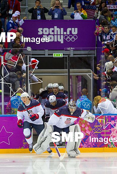 2014 Sochi Winter Olympic Mens Hockey Semi-Final USA v Canada Feb 21st