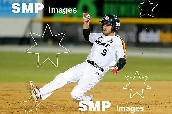 Jesse Williams of the Perth Heat  PHOTO: James Worsfold / SMP IMAGES / Baseball Australia | Action from the Australian Baseball League 2019/20 Round 2 clash between the Perth Heat v Canberra Cavalry played at Perth Harley-Davidson ballpark, Perth, We