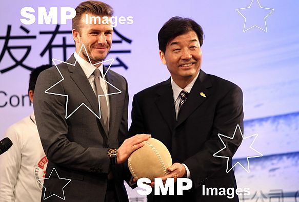 2013 David Beckham in China beginning his new role as ambassador for Chinese football Mar 20th