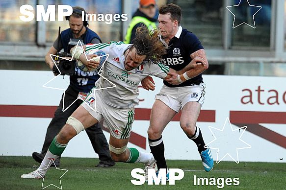 2014 6 Nations Rugby International Italy v Scotland Feb 22nd