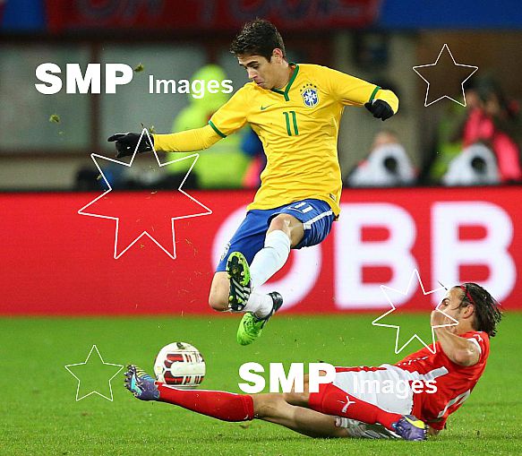 2014 International Football Friendly Austria v Brazil Nov 18th