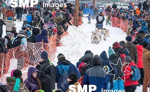 2015 Iditarod Dogsled Race Fairbanks Mar 9th