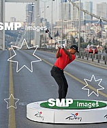 2013 Tiger Woods drives from Asia to Europe Nov 5th