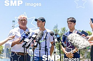 Rafael NADAL, Kei NISHIKORI & NSW Premier Mike BAIRD