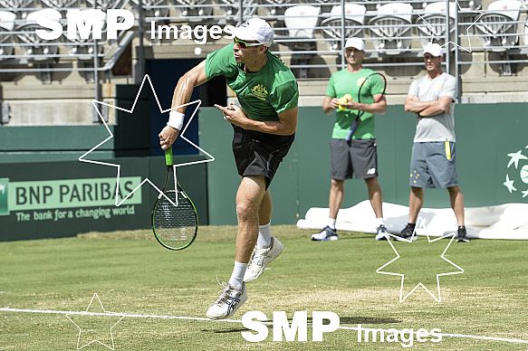 2016 Davis Cup World Group Play-Off Australia versus Slovakia Practice Session Sept 14th