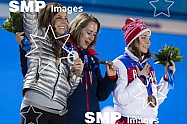 2014 Sochi Winter Olympics Womens Skeleton Medal Ceremony Feb 15th
