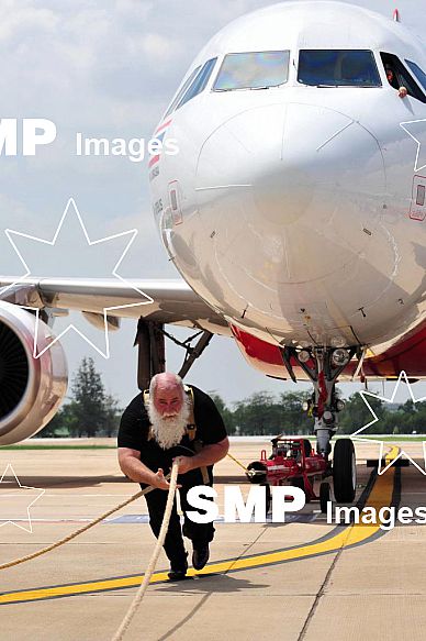 2014 Strong Man Pulls Airbus A320 Jun 27th