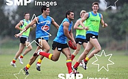 Karmichael Hunt in action during his first official training session for the Gold Coast Football Club at Carrara Stadium.AFL Training , Gold Coast , Queensland ,  Australia . Wednesday 2 June 2010 . Photo: Â© JASON O'BRIEN / SMP IMAGES