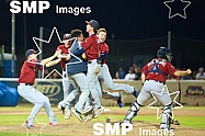 Melbourne Aces Celebrate winning the ABLCS