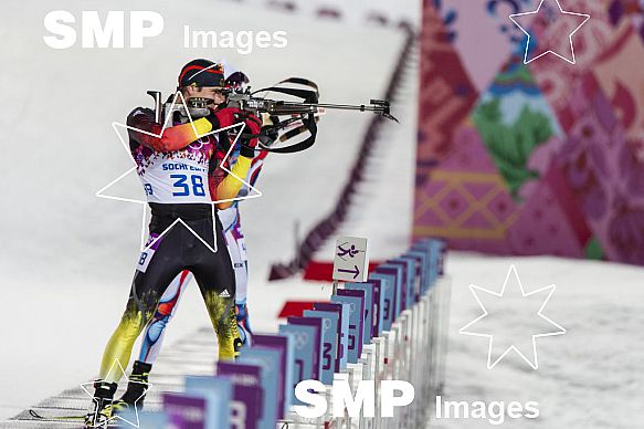 2014 Sochi Winter Olympic Mens 10k Sprint Biathlon Feb 8th