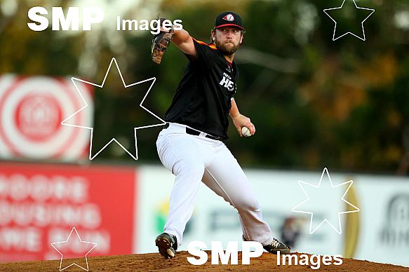 John Anderson of the Perth Heat in action from the Australian Baseball League 2019/20 Round 10 game 2 clash between the Perth Heat v Melbourne Aces played at Perth Harley-Davidson ballpark, Perth Photo: James Worsfold / SMP IMAGES / Baseball Australi