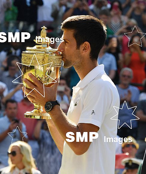 Novak Djokovic wins Mens Singles Final The Championships , Wimbledon, 2018