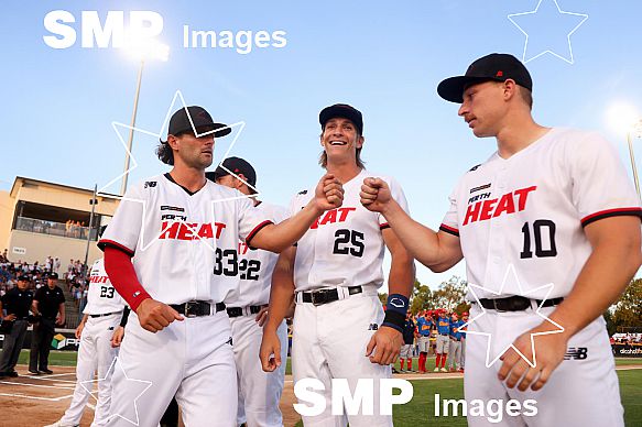 Action from the ABL Semi Finals 2023. Played between the Perth Heat and Adelaide Giants at Empire Ballpark, Perth Photo Credit Must read - James Worsfold, SMP Images / ABL Media
