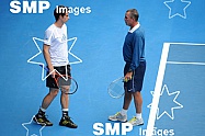 2013 Australian Open Tennis Andy Murray Practises for Final Jan 26th