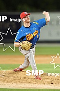 Jordan Fowler of the Adelaide Giants Action from the ABL Semi Finals 2023. Played between the Perth Heat and Adelaide Giants at Empire Ballpark, Perth Photo Credit Must read - James Worsfold, SMP Images / ABL Media